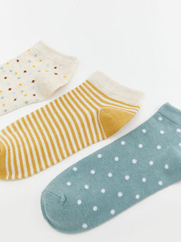 Desenli Kad?n Patik ?orap 5li