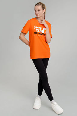 Арт. 21623 Костюм с лосинами 42-50 (5 шт) Цвет:верх-оранжеый, низ-черный