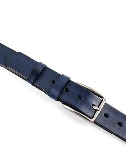 Мужской кожаный ремень Dierhoff ДРК 3054/2-40 Синий - Sergio valentini фото 3