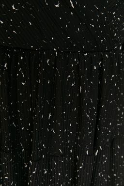 TRENDYOLMILLA K?rm?z? Retro Bask?l? Skater/Belden Ac?lan Kruvaze Yaka Mini Esnek Orme Elbise TWOAW22EL0104  фото 9