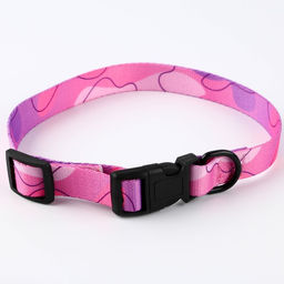 Набор Нежность, застёжка - фастекс, поводок 2 м и ошейник 28-46 см - Пушистое счастье фото 5