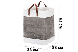 Корзина текстильная д/хранения 33*33*63 см, с ручками - Elan gallery фото 2