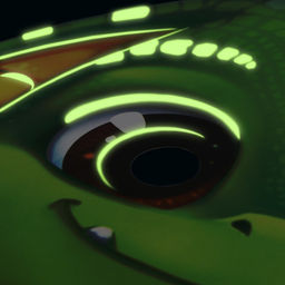 Цена за 10 шт. Маска карнавальная светящаяся в темноте «Змея», 25.8×15.6 см