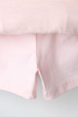 FALDA BERMUDA VOLANTES CINTURA VUELTA / Rosa pastel - Zara фото 4