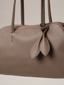 Кожаная сумка Petal DBR 31338 таупе  фото 9