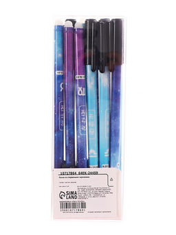 Цена за 12 шт. Ручка гелевая СТИРАЕМЫЕ ЧЕРНИЛА, 0,5 мм, стержень синий, Знаки зодиака МИКС