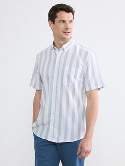 Regular Fit ?izgili Arm?rl? Erkek G?mlek