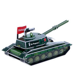 Конструктор 3D из пенокартона Танк, 46 деталей - Unicon фото 3
