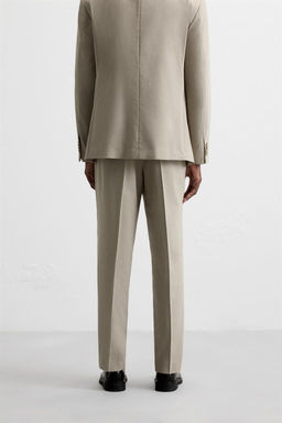 TEXTURED SUIT TROUSERS - Zara фото 3