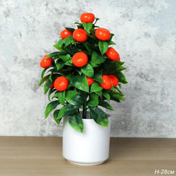Цветочная композиция Мандарин 28 см / KLM-002 /уп 12/96/