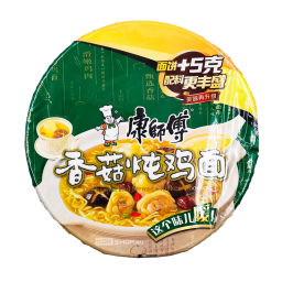 Лапша б/п со вкусом тушеной курицы с грибами Kangshifu, Китай, 106 г Акция