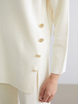 Bisiklet Yaka Oversize Kad?n Triko Kazak