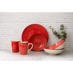 Кружка Доляна «Морской мир», 360 мл, керамика, красная