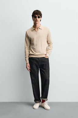 POLO PUNTO REGULAR FIT / Crudo