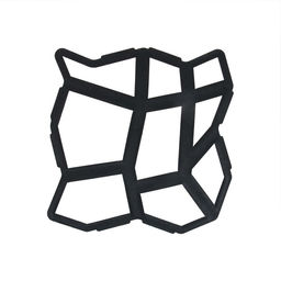 Форма для садовой дорожки, 42×42×4 см, чёрная