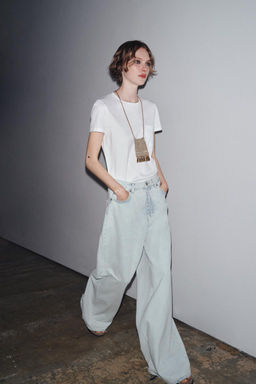 ZW COLLECTION HIGH-WAIST PALAZZO JEANS