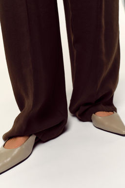 LEATHER SLINGBACK SHOES