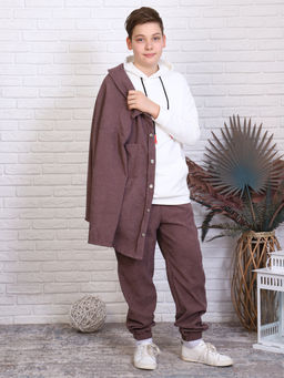 Рубашка  для мальчика девочки вельвет Образ Ладошки  фото 4