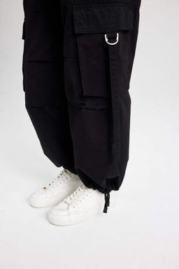 Женская черная футболка с короткими рукавами из тюля с классным приталенным рисунком и рисунком - Defacto фото 6