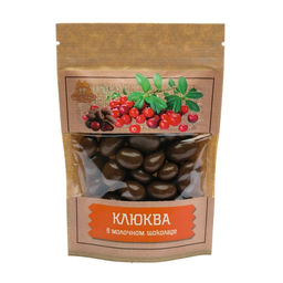 Драже Клюква вяленая в молочном шоколаде крафт-пакет 100г