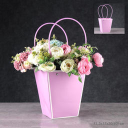 Пакет для цветов 17х11,5х20см / LH527-28 /уп 10/400/сиреневая