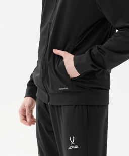 Олимпийка JOGEL DIVISION PerFormDRY Pre-match Knit Jacket, черный  фото 7