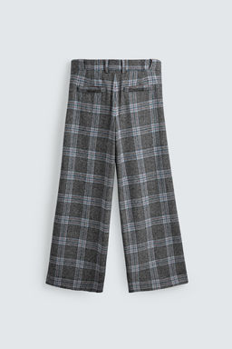 WIDE-LEG CHECK TROUSERS HARRY LAMBERT FOR ZARA X DISNEY  фото 7