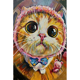 Картина по номерам "Большие глаза" 30х20 см.
