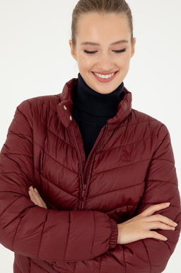 Женское бордовое пальто Неожиданная скидка в корзине