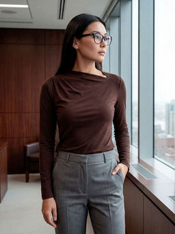 Лонгслив c драпировкой Top.1116 - Argo classic фото 5