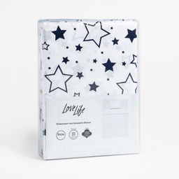 Постельное бельё LoveLife 1.5 сп Звезды (вид 2) 147х210, 150х215, 70х70-1 шт, 100% хлопок, бязь 120г/м2  фото 5