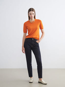 Slim Mom Kad?n Jean Pantolon