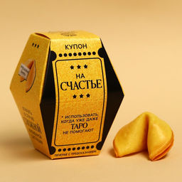 Печенье с предсказанием Купон на счастье, 1 шт.