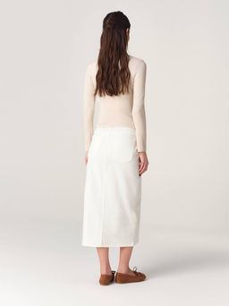 CONTE CON-929 Юбка джинсовая женская off white  фото 3