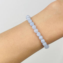 Браслет из Голубого агата 18 см