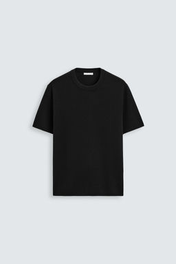 RELAXED FIT KNIT T-SHIRT - Zara фото 6