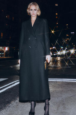 LONG DOUBLE-BREASTED COAT - Zara фото 7