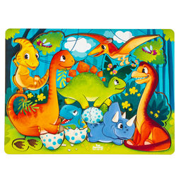 Рамка - вкладыш «Прогулка с динозаврами», 20 деталей