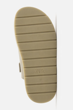 LEATHER BUCKLE CLOGS - Zara фото 5