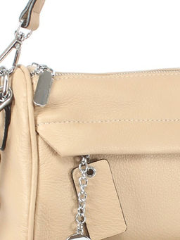 Сумка женская натуральная кожа GU 163-22-09, 2отд, плечевой ремень, бежевый SALE 255023 - Adelia фото 3