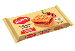 Яшкино, вафли мягкие с вишнёвым джемом, 120 г  фото 2
