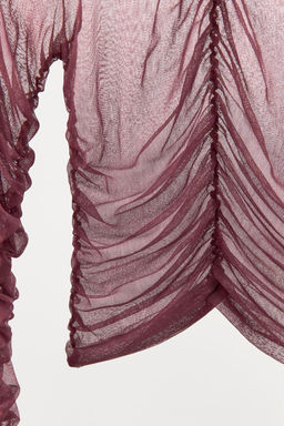 100% SILK DRAPED TOP - Zara фото 21