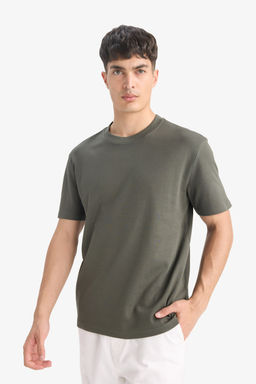 %100 Pamuk Regular Fit Basic Ti__rt - Defacto фото 4