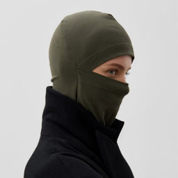 Цена за 2 шт. Балаклава однотонная MINAKU, хаки, размер one size