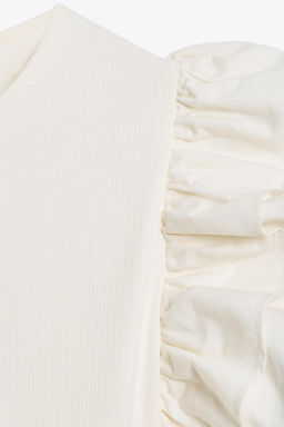 RUFFLED CONTRAST DRESS - Zara фото 23