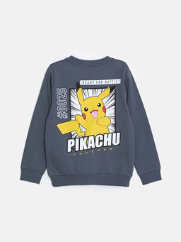 Bisiklet Yaka Pikachu Bask?l? Erkek ?ocuk Sweatshirt - Waikiki фото 2
