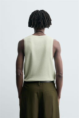 TEXTURED KNIT TANK TOP