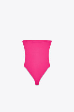 STRETCH BANDEAU BODYSUIT - Zara фото 25