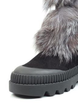 04-M20-5046 Ботинки зимние женские (натуральная замша, натуральный мех) - Фабричный китай фото 7