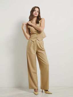 Standart Fit Geni? Pa?a Kad?n Pantolon